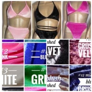 Two piece velvet set